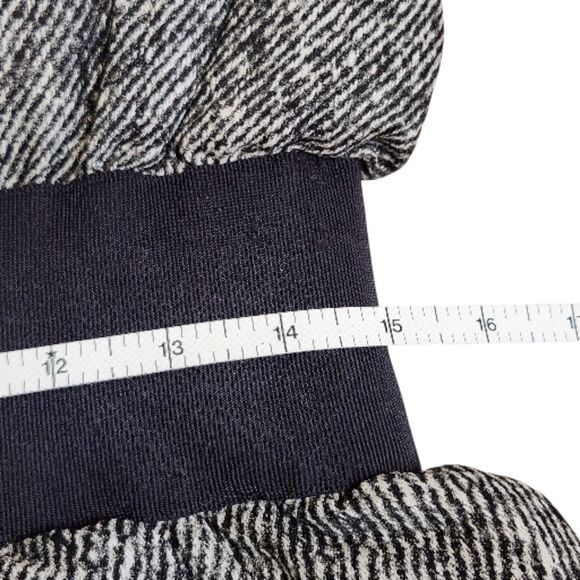 Auth Moncler Puivert Herringbone Down Puffer Coat Jacket Black White M (2) READ - Picture 16 of 16